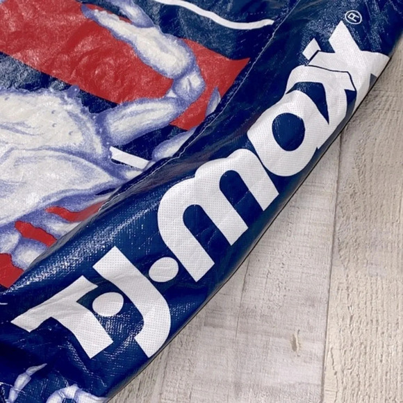 Tj maxx large reusable bag blue crab print - Picture 2 of 5